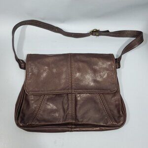 Vintage Victoria Leather Co Women's Leather Shoulder Purse Bag Made In USA EUC